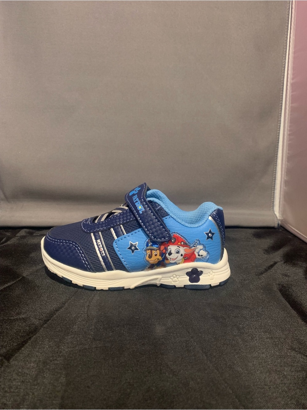 Paw Patrol Navy and Light Blue Kids Sneakers with Paw Detail - Picture 7 of 11